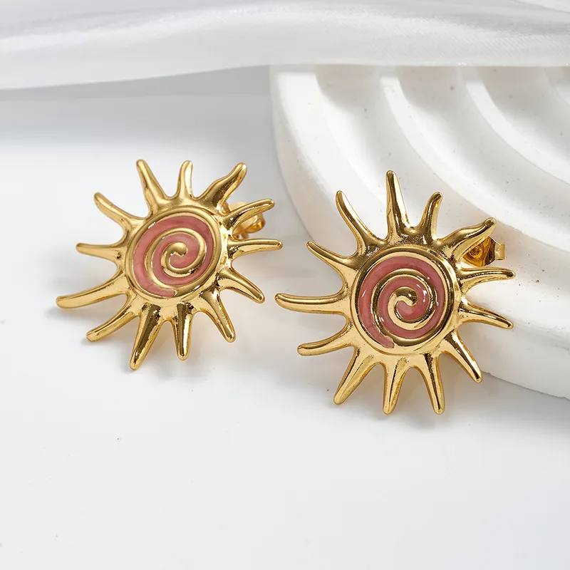 Boucles d'oreilles Spirale Solaire