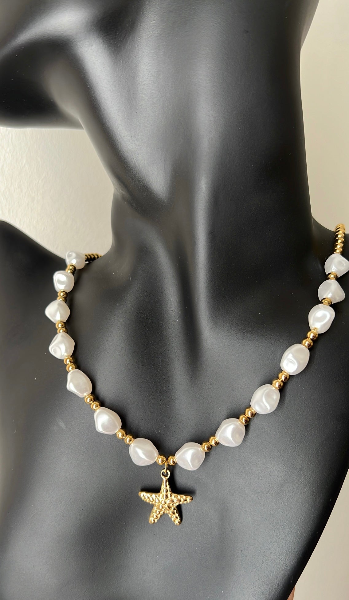 Necklace Pearl Star